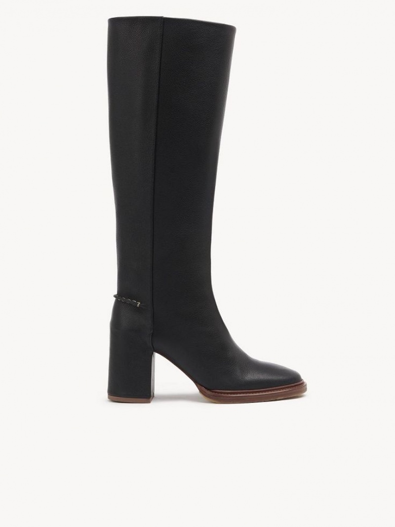 Chloe Edith High Laarzen Zwart | CHE-SR14207