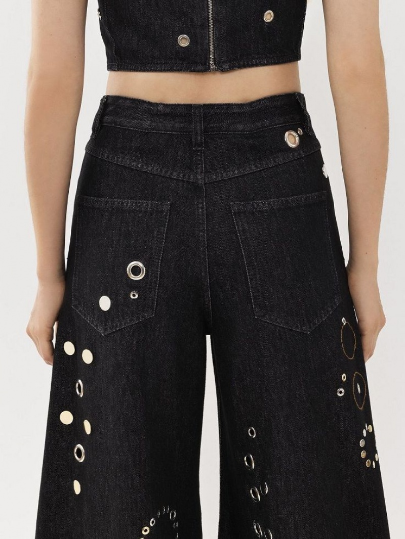 Chloe Embellished Rave Jeans Zwart | CHE-SR13984