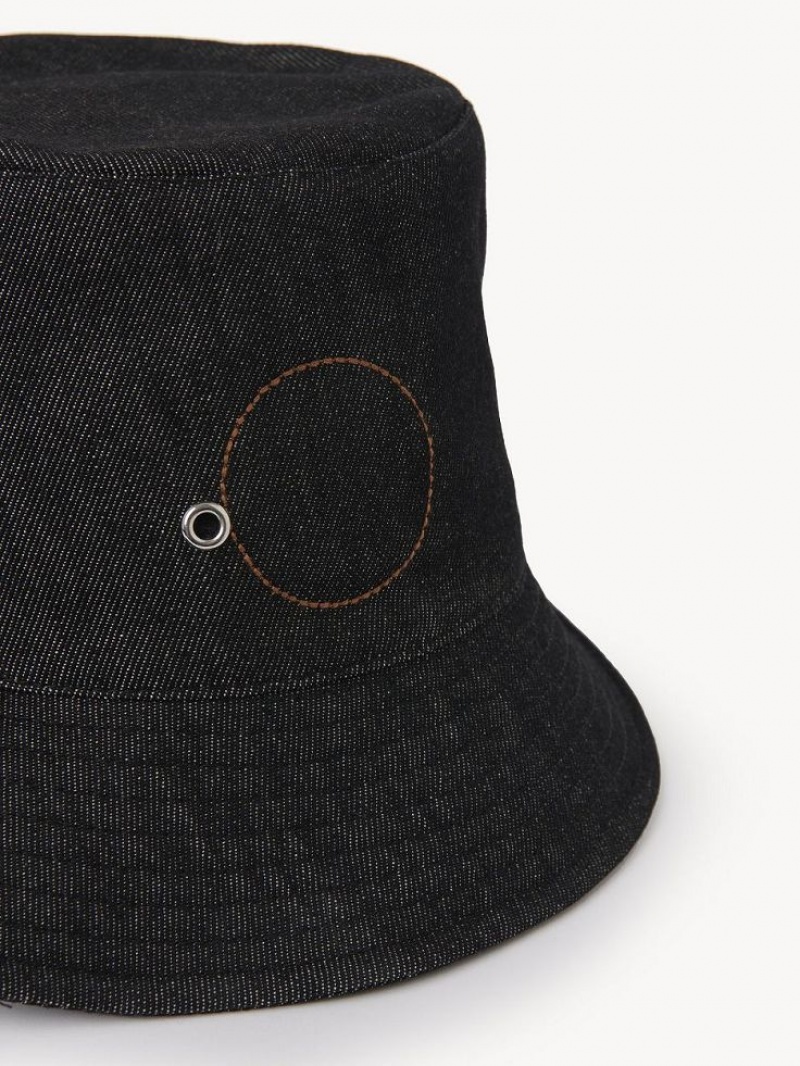 Chloe Eyelet Hoeden Zwart | CHE-SR14499