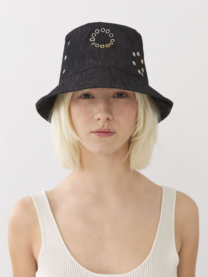 Chloe Eyelet Hoeden Zwart | CHE-SR14499
