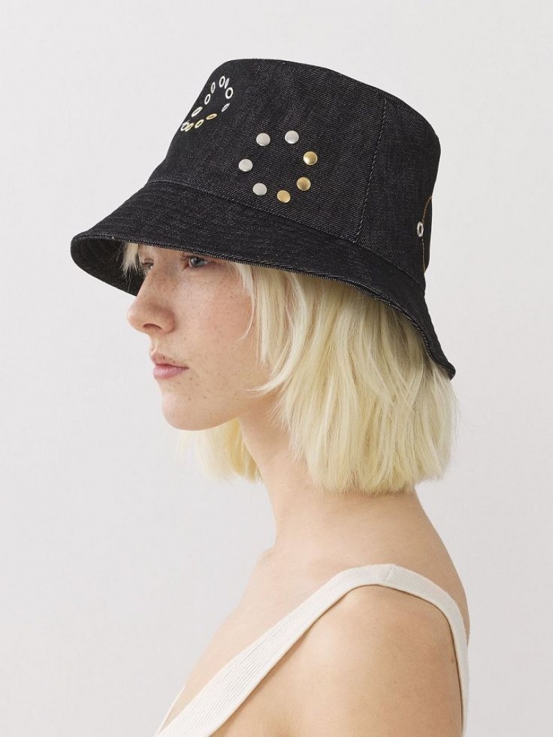 Chloe Eyelet Hoeden Zwart | CHE-SR14499