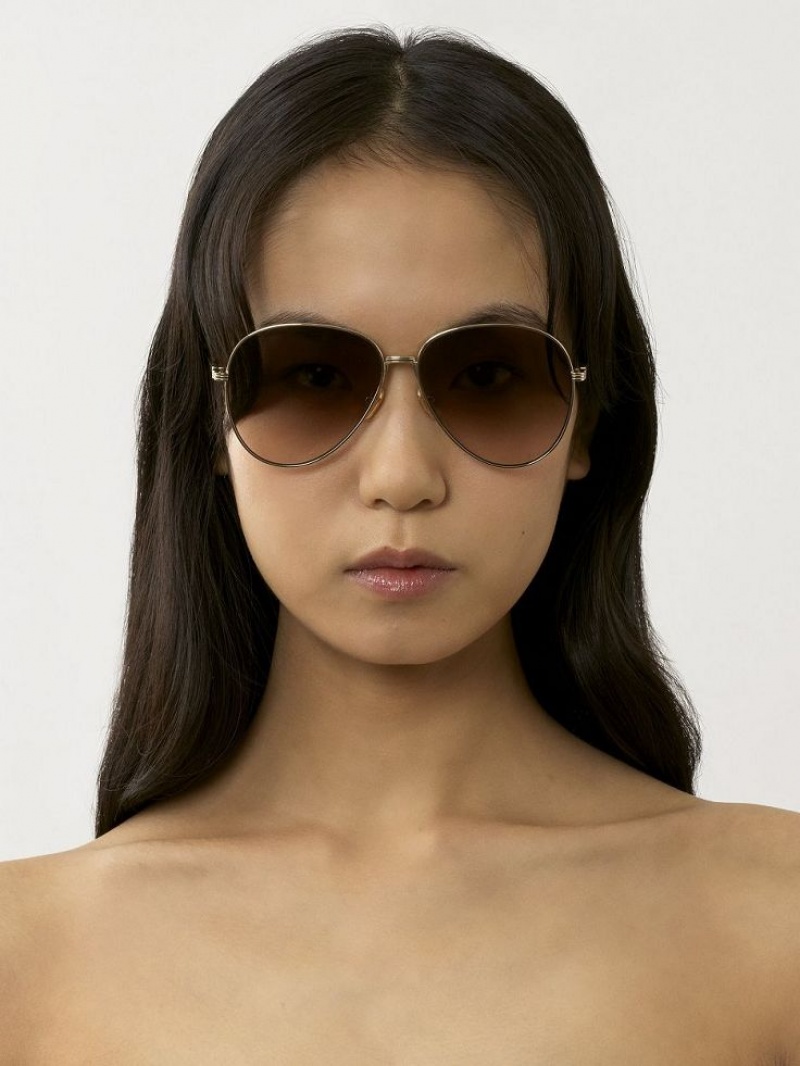 Chloe Faith Zonnebril Goud Bruin | CHE-SR14568