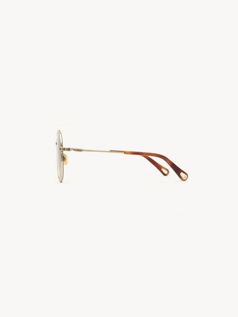 Chloe Faith Zonnebril Goud Grijs | CHE-SR14510