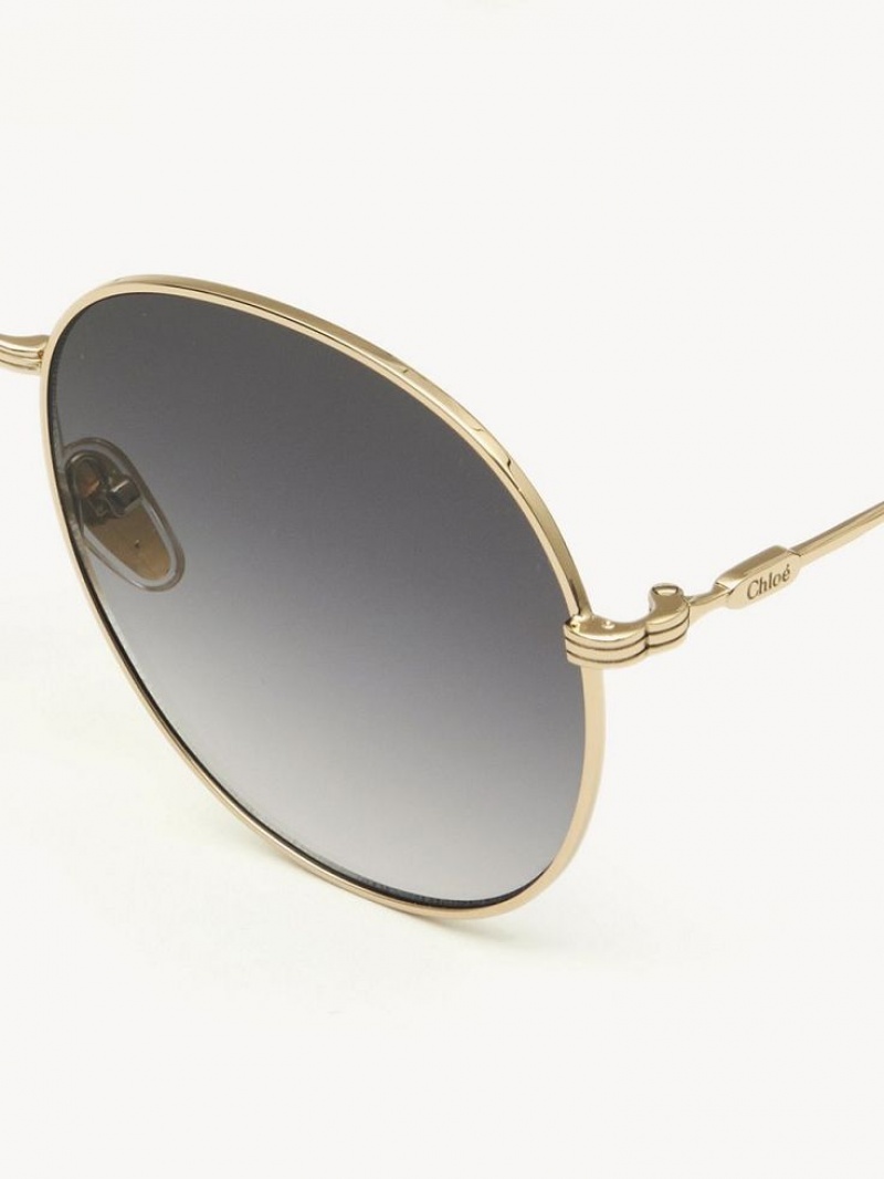 Chloe Faith Zonnebril Goud Grijs | CHE-SR14510