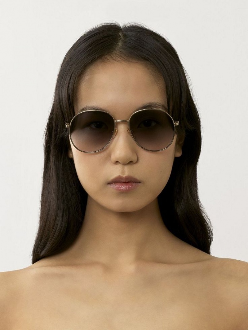 Chloe Faith Zonnebril Goud Grijs | CHE-SR14510