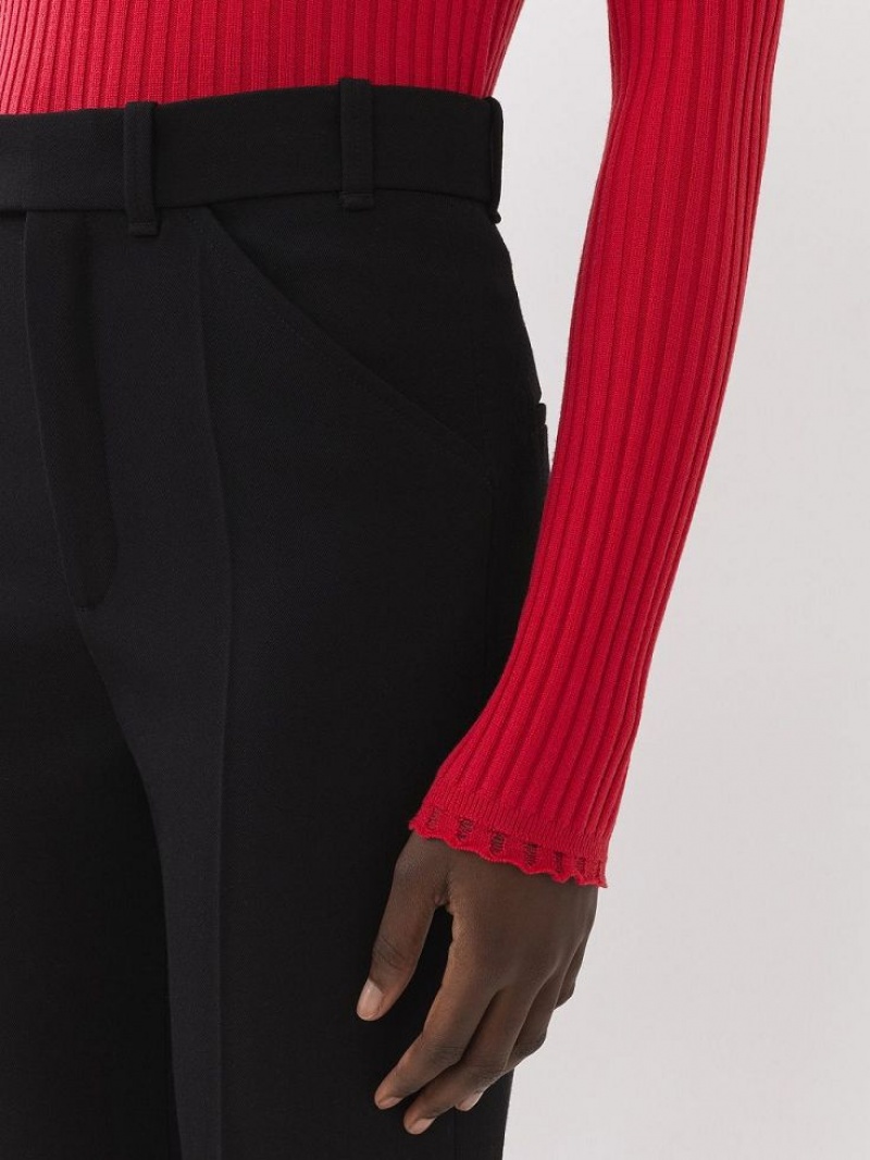 Chloe Fitted High-neck Gebreide Kleding Roze | CHE-SR13962
