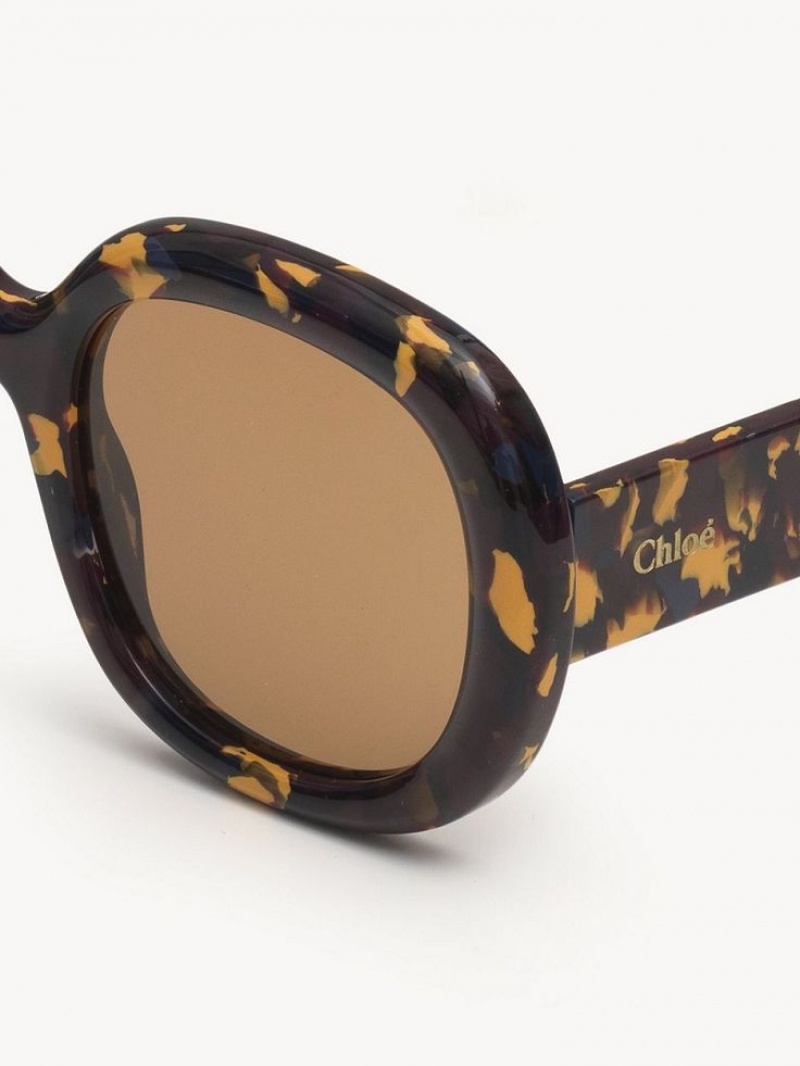 Chloe Gayia Zonnebril Bordeaux | CHE-SR14577