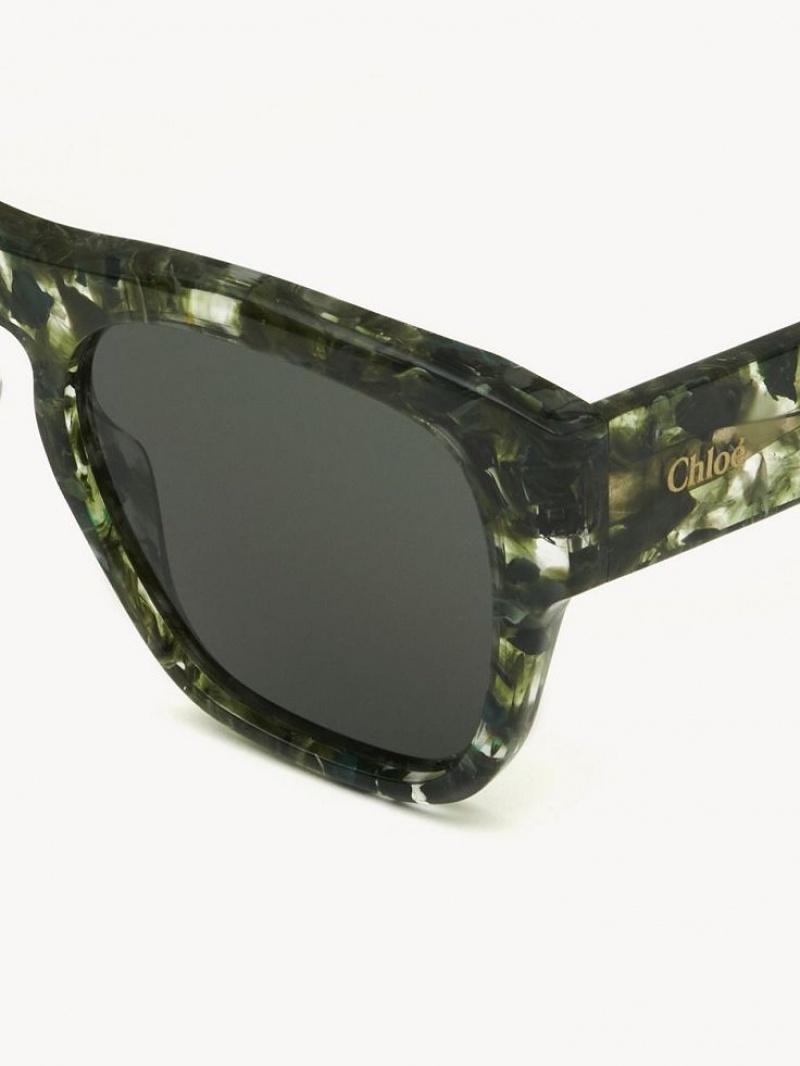 Chloe Gayia Zonnebril Groen | CHE-SR14580