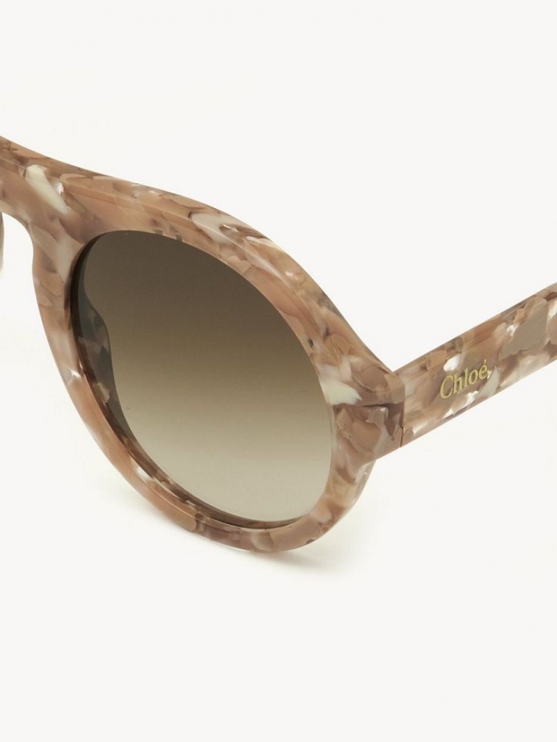 Chloe Gayia Zonnebril Roze Beige | CHE-SR14573