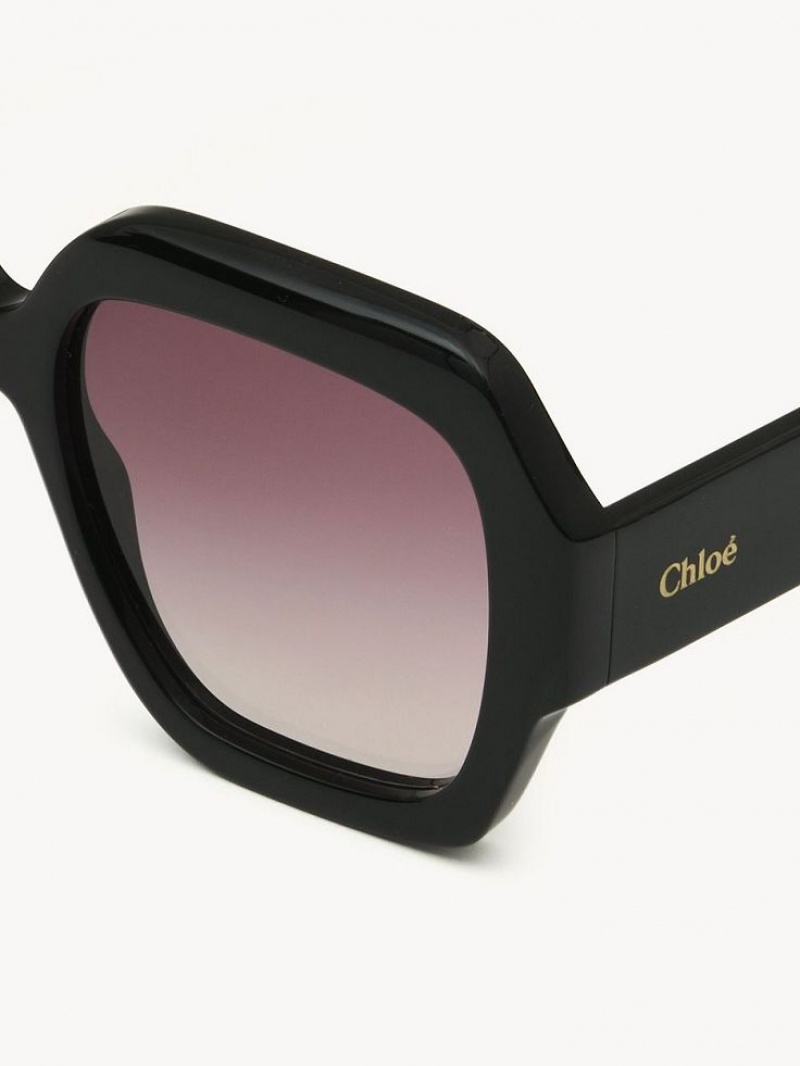 Chloe Gayia Zonnebril Zwart | CHE-SR14570