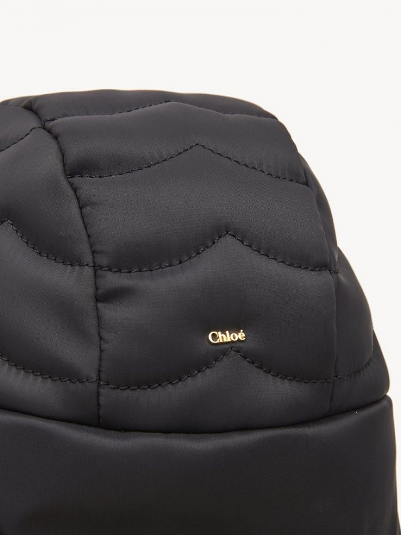 Chloe Gewatteerd Chapka Hoeden Zwart | CHE-SR14482