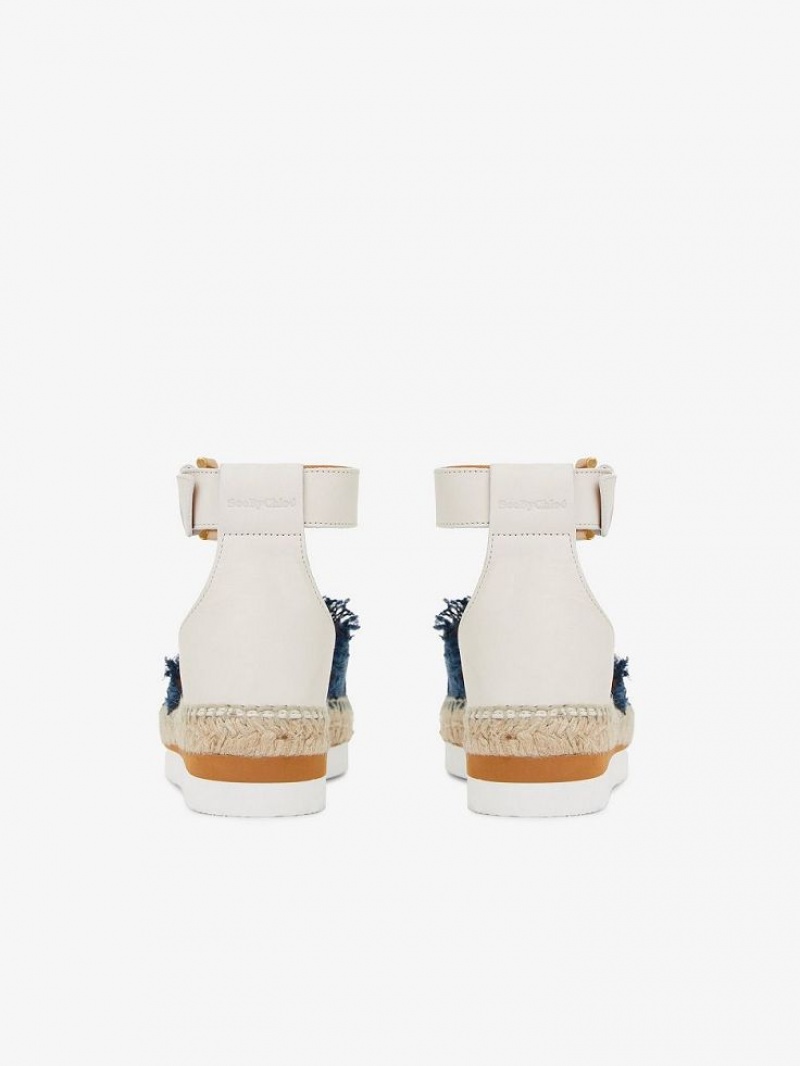 Chloe Glyn Espadrilles Sandalen Diepblauw | CHE-SR14819