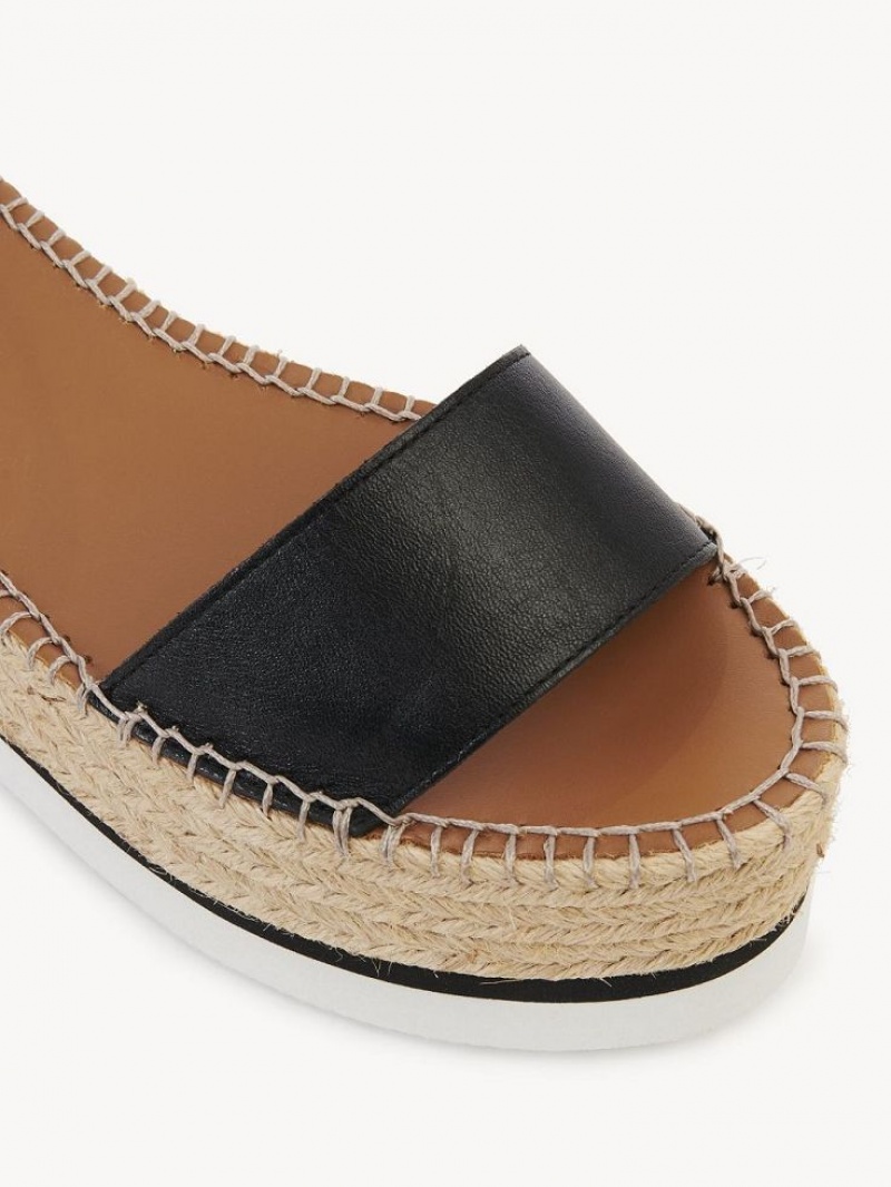 Chloe Glyn Espadrilles Sandalen Zwart | CHE-SR14836