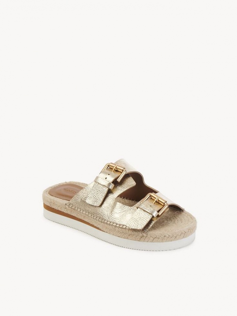 Chloe Glyn Platform Espadrilles Sandalen Scarlatto | CHE-SR14831