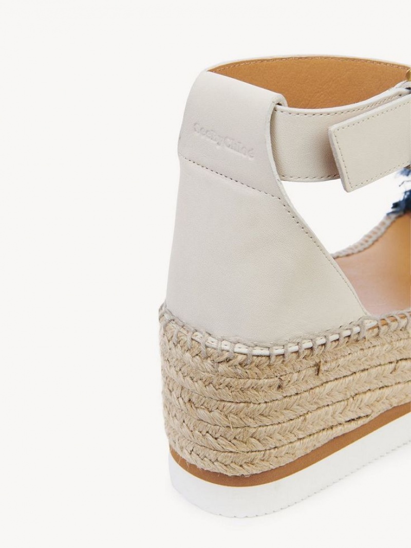 Chloe Glyn Platform Sandalen Diepblauw | CHE-SR14825