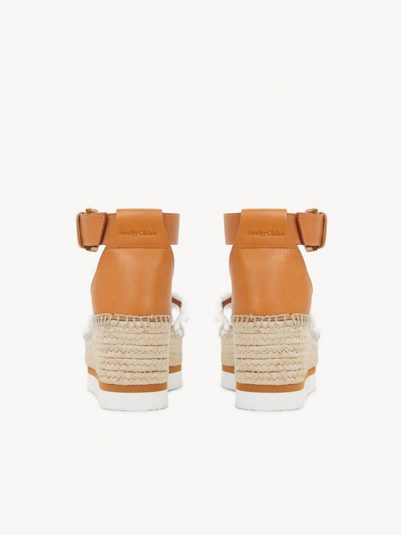 Chloe Glyn Platform Sandalen Wit | CHE-SR14826
