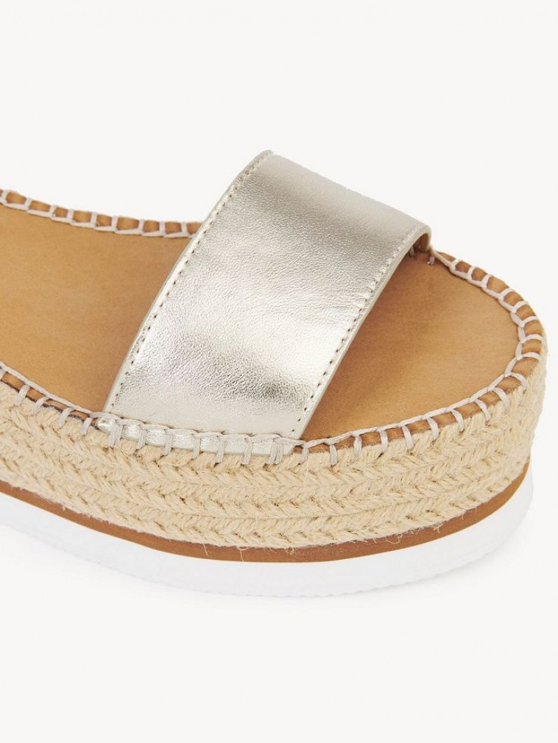 Chloe Glyn Platform Sandalen Zilver | CHE-SR14835