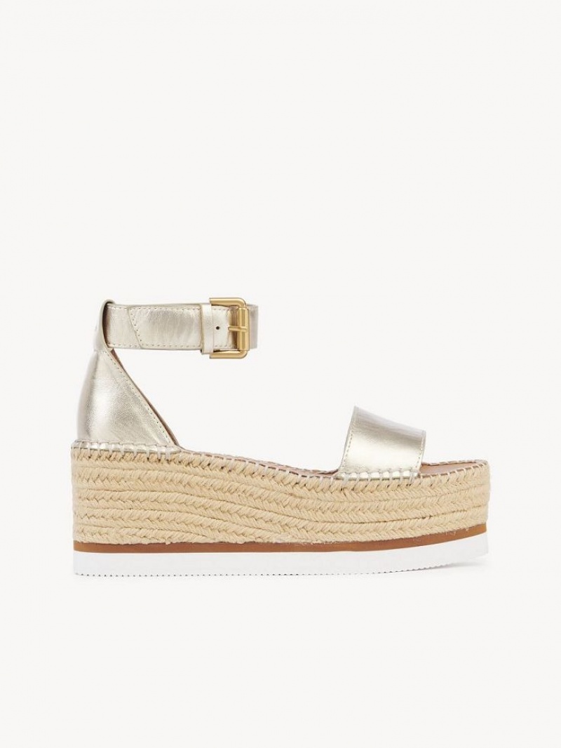 Chloe Glyn Platform Sandalen Zilver | CHE-SR14835
