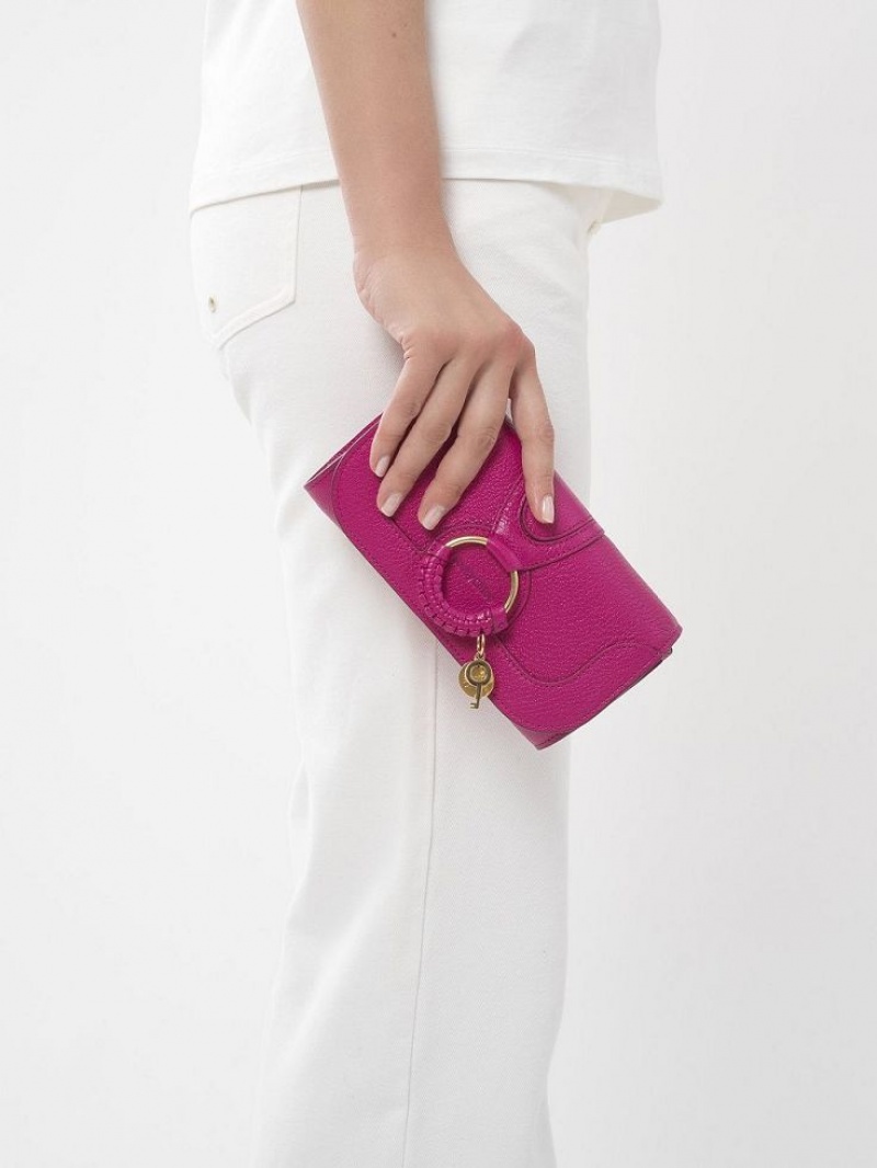Chloe Hana Chain Grote Portefeuille Roze | CHE-SR14912