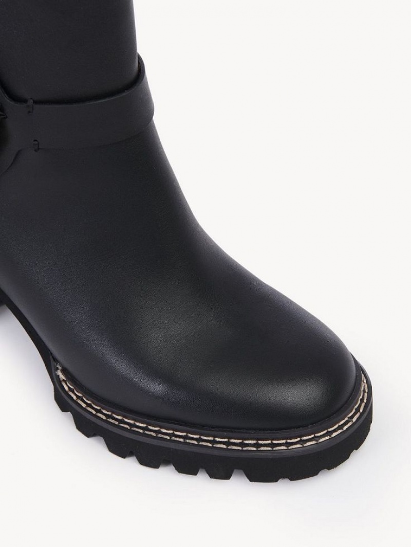 Chloe Hana Enkellaarzen Zwart | CHE-SR14891