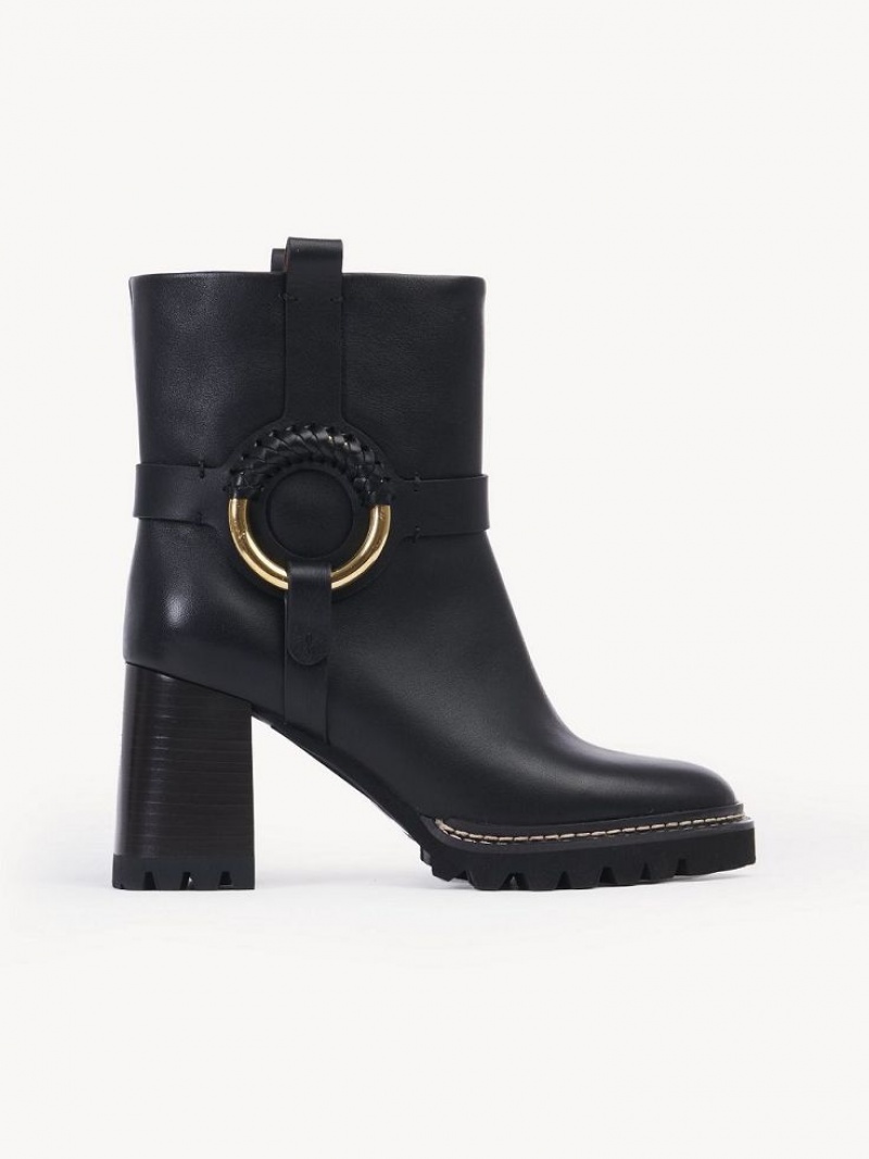 Chloe Hana Enkellaarzen Zwart | CHE-SR14891