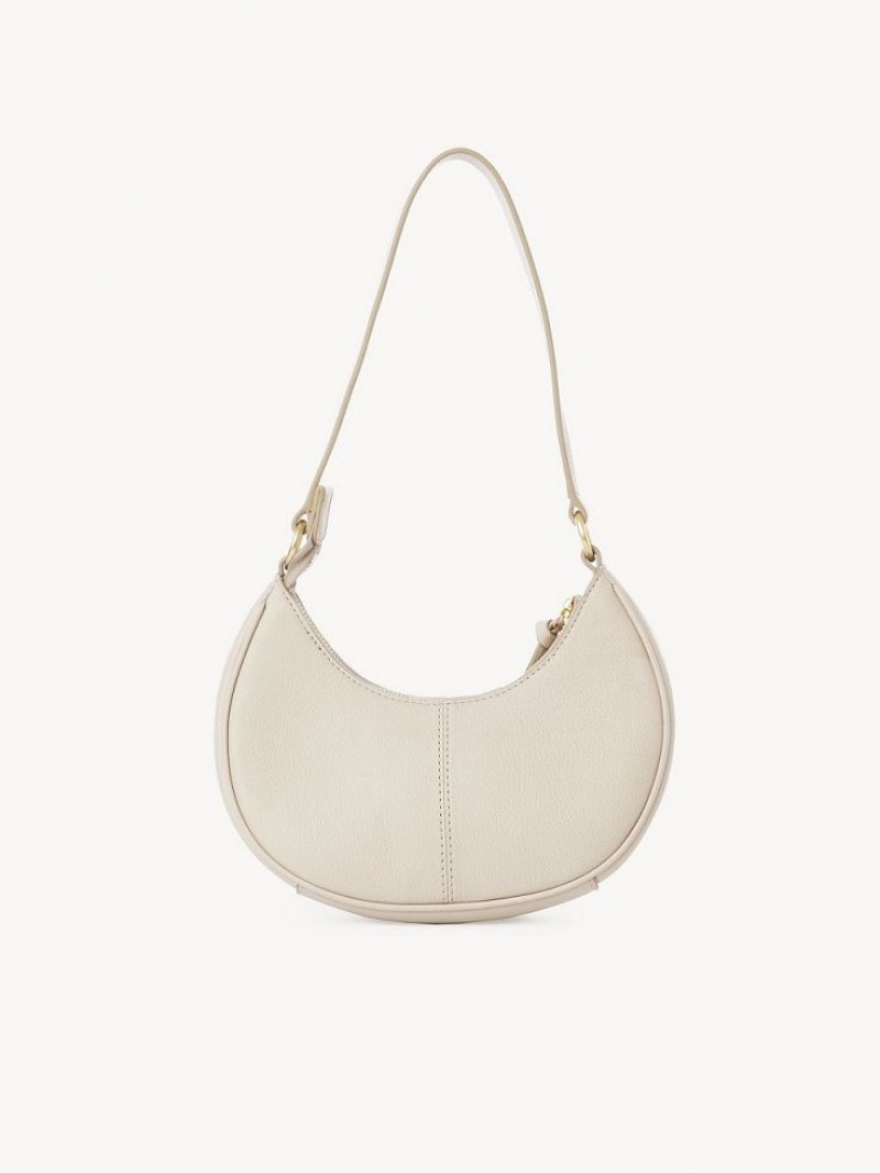 Chloe Hana Half Moon Schoudertassen Beige | CHE-SR14662