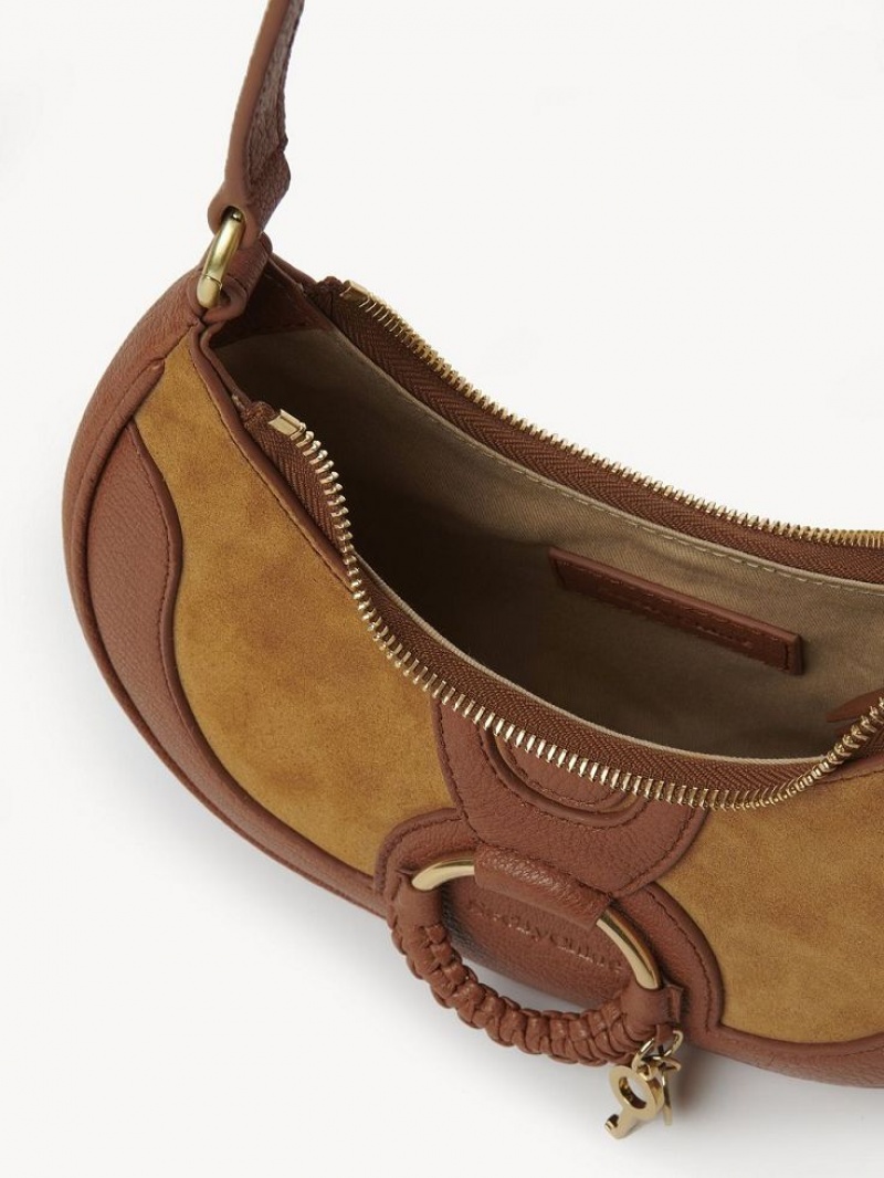Chloe Hana Half Moon Schoudertassen Bruin | CHE-SR14659