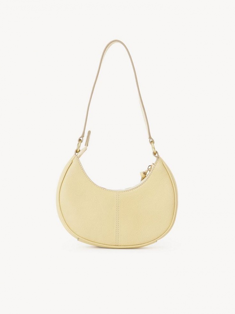 Chloe Hana Half Moon Schoudertassen Geel | CHE-SR14661