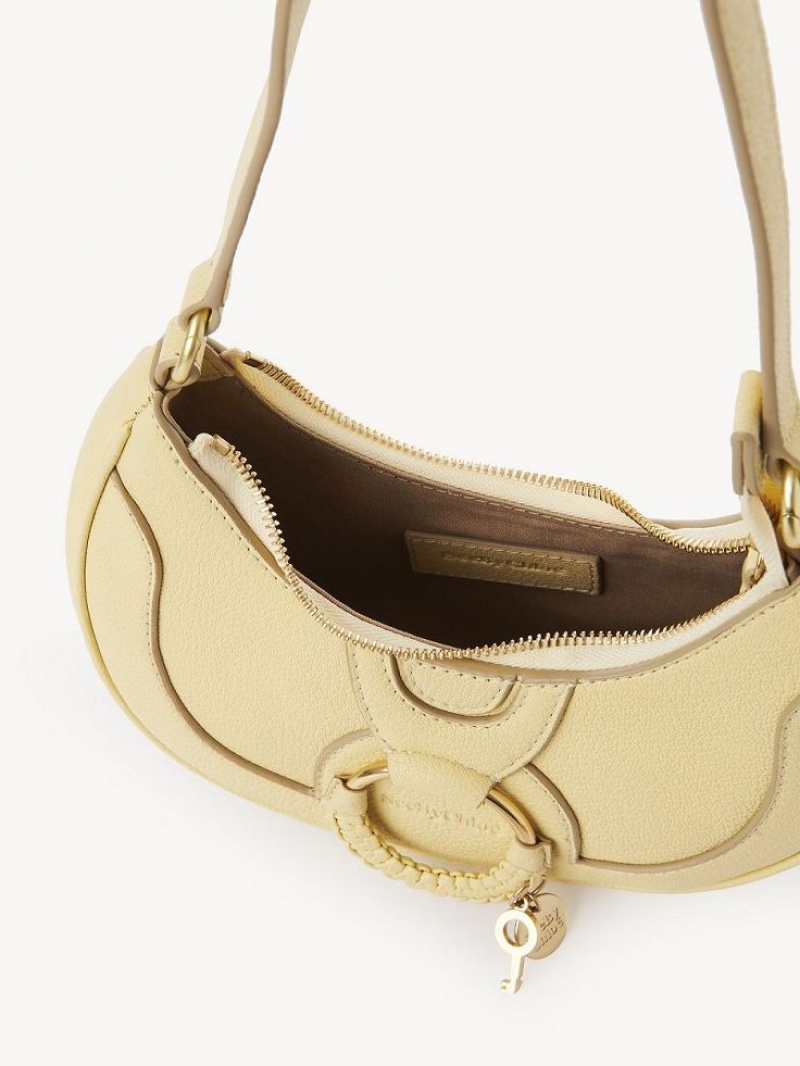 Chloe Hana Half Moon Schoudertassen Geel | CHE-SR14661