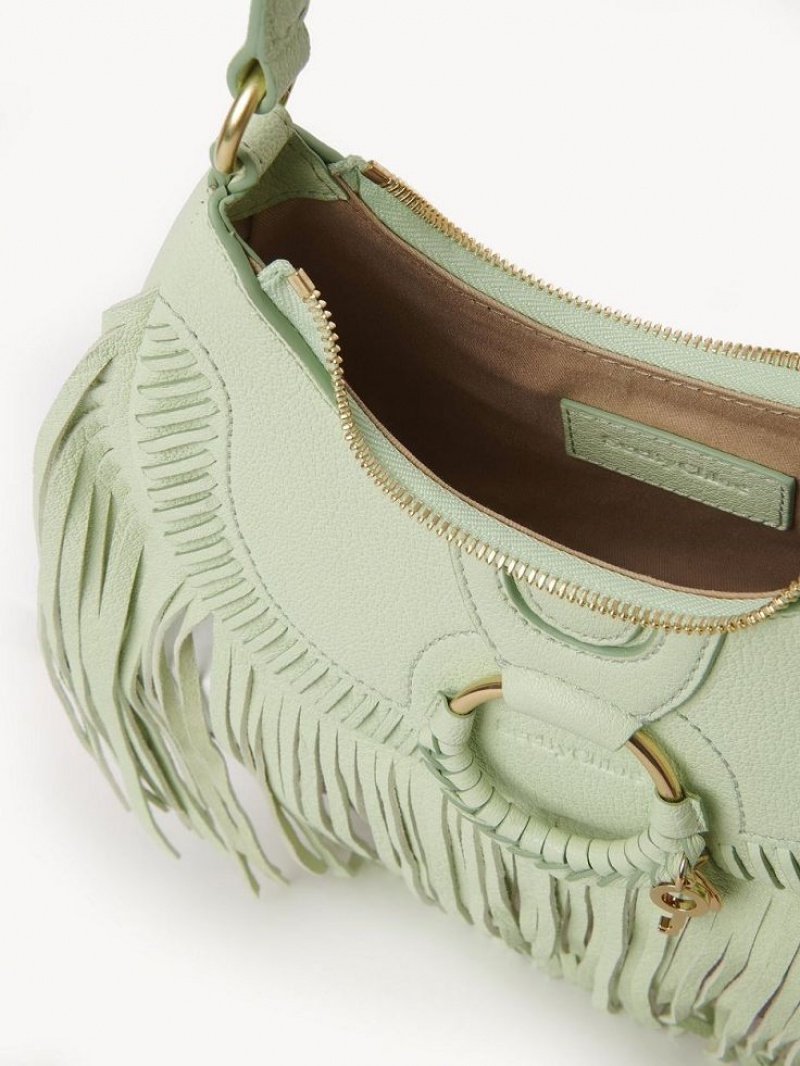 Chloe Hana Half Moon Schoudertassen Groen | CHE-SR14660