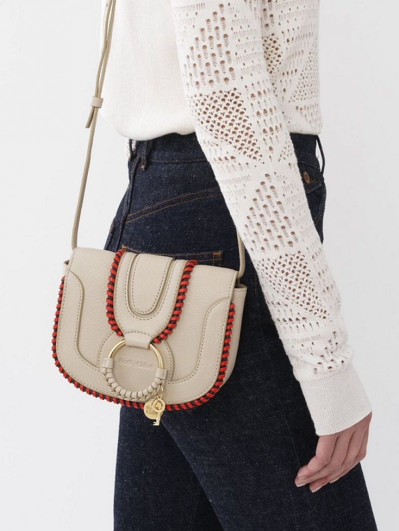 Chloe Hana Mini Schoudertassen Beige | CHE-SR14646