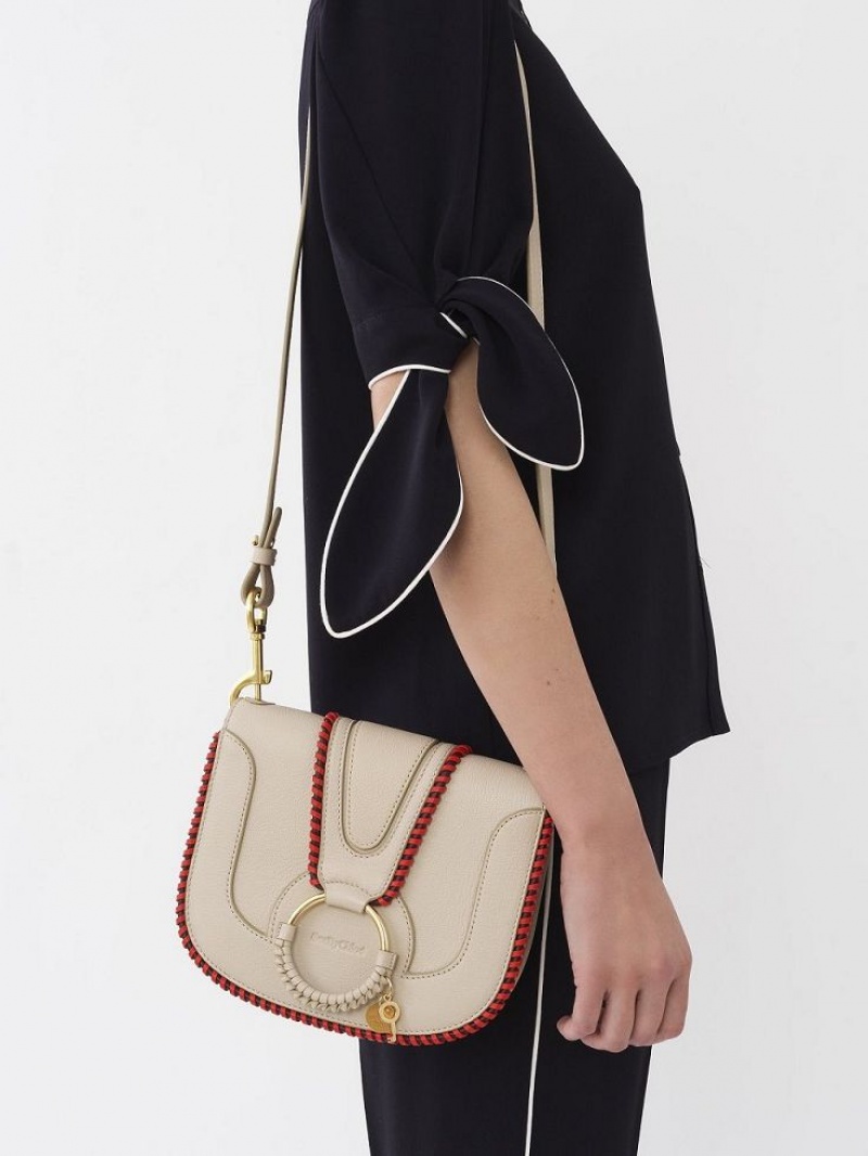 Chloe Hana Schoudertassen Beige | CHE-SR14639