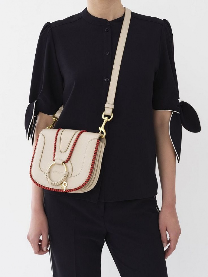 Chloe Hana Schoudertassen Beige | CHE-SR14639
