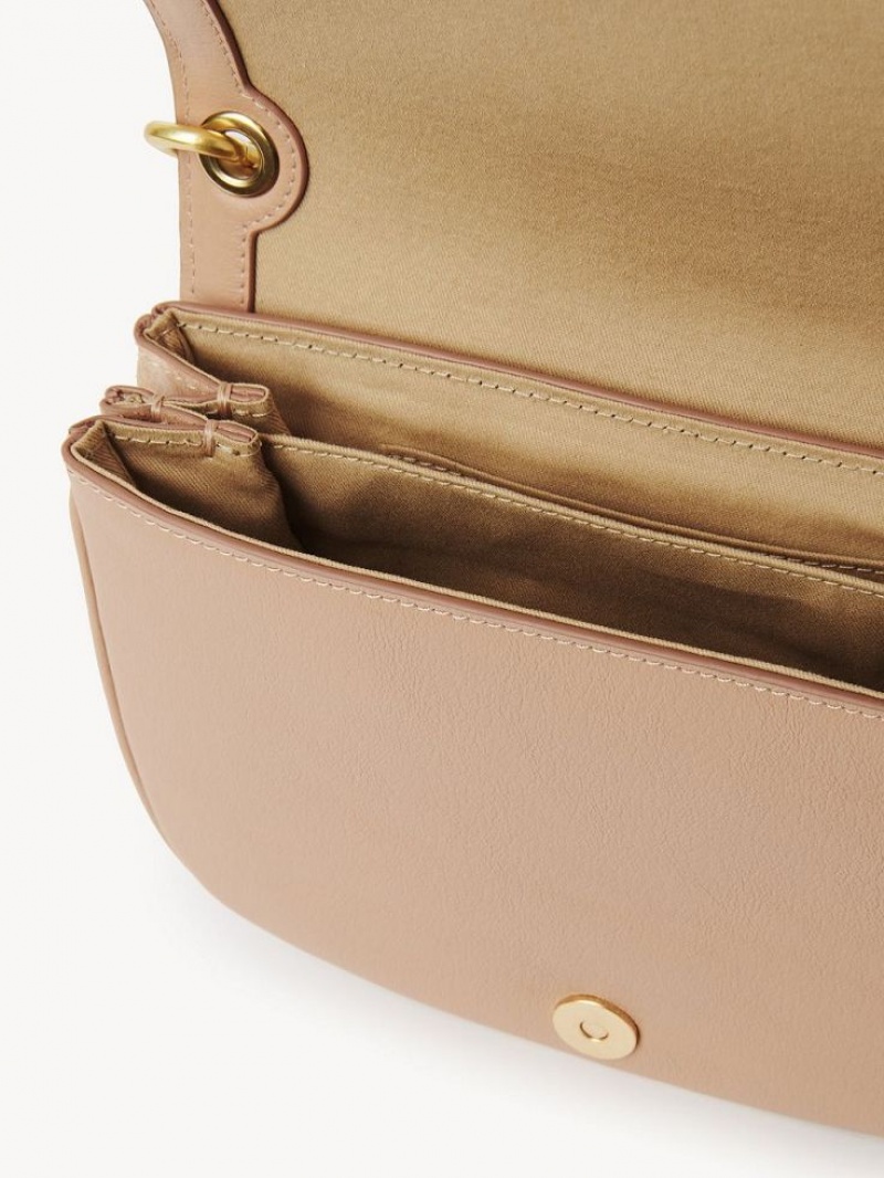 Chloe Hana Schoudertassen Koffie Roze | CHE-SR14614