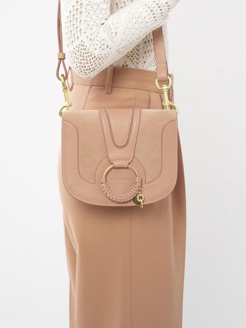 Chloe Hana Schoudertassen Koffie Roze | CHE-SR14614