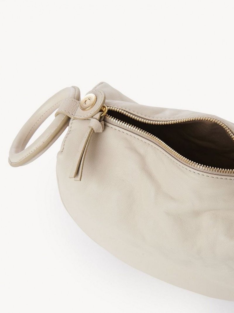 Chloe Hana Wristlet Mini Tassen Beige | CHE-SR14774