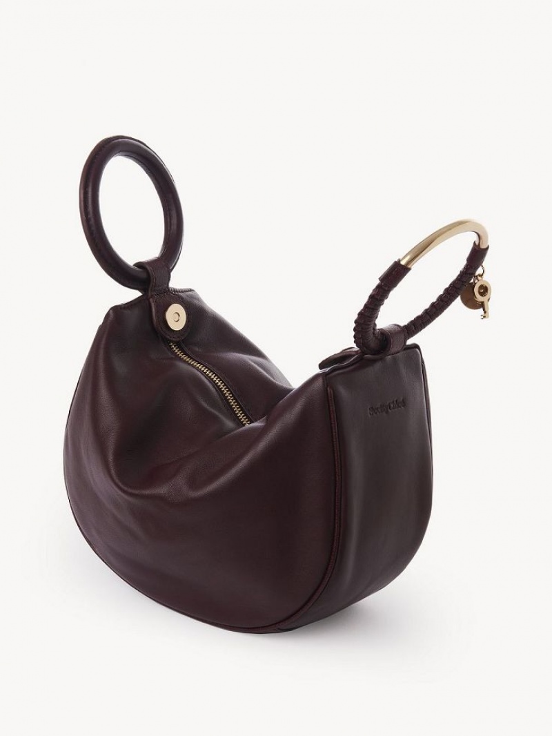 Chloe Hana Wristlet Mini Tassen Bordeaux | CHE-SR14772