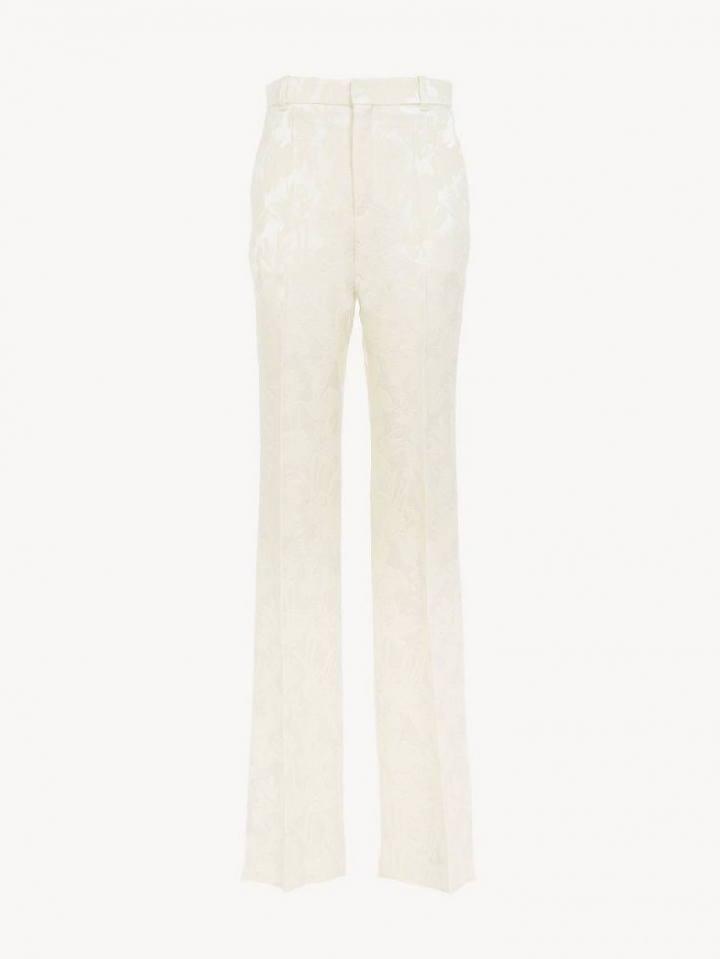 Chloe High-waisted Tailored Broek Wit | CHE-SR14023