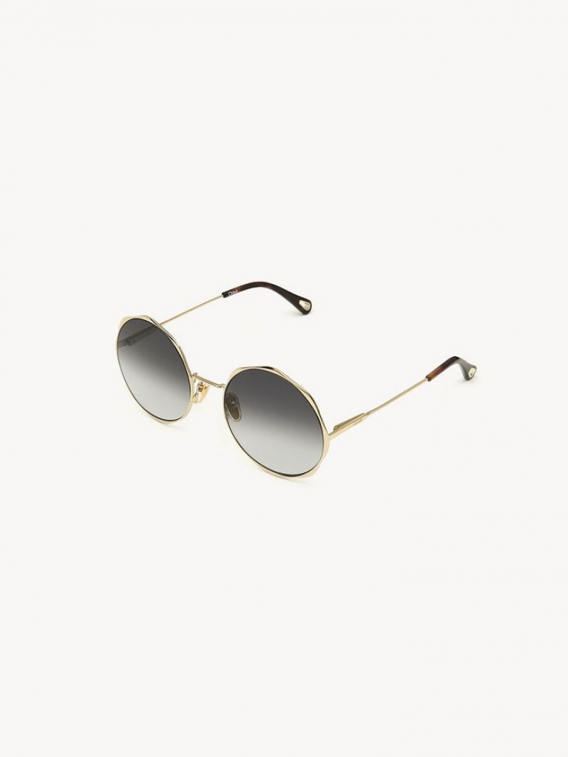 Chloe Honoré Zonnebril Goud Grijs | CHE-SR14509
