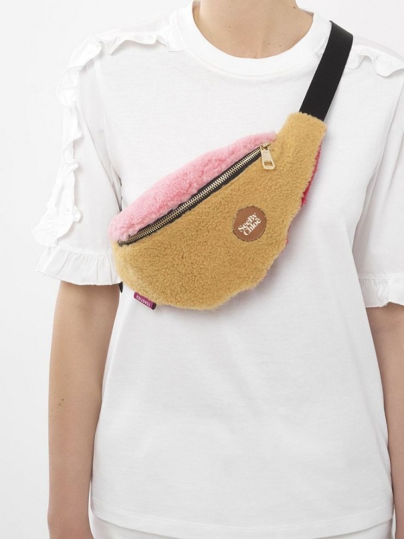 Chloe Huggy Banana Belt Mini Tassen Bruin | CHE-SR14729