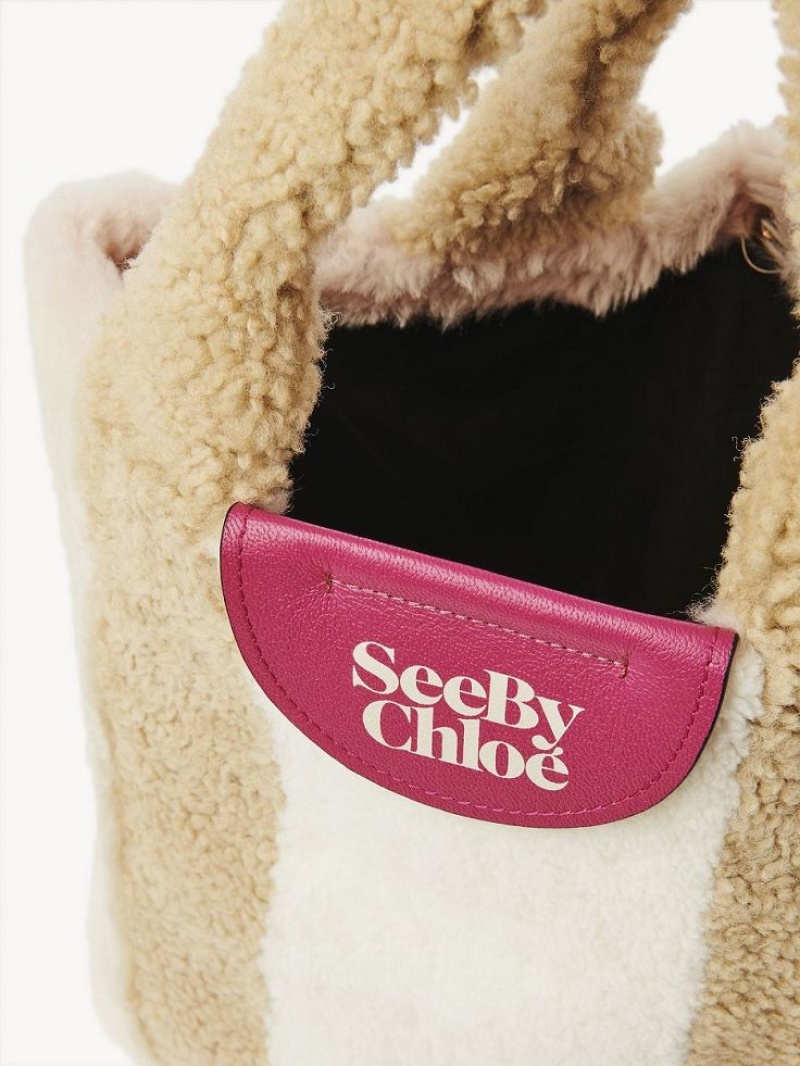 Chloe Huggy Tote Tassen Beige | CHE-SR14698