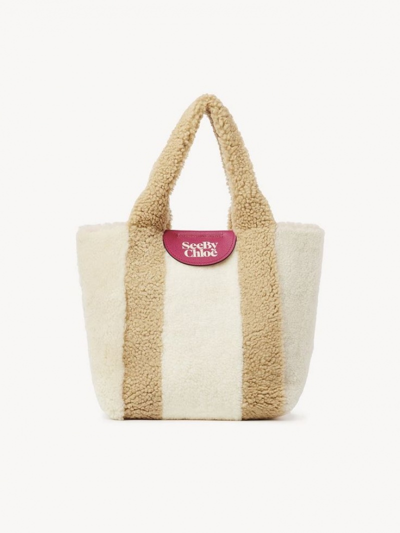 Chloe Huggy Tote Tassen Beige | CHE-SR14698