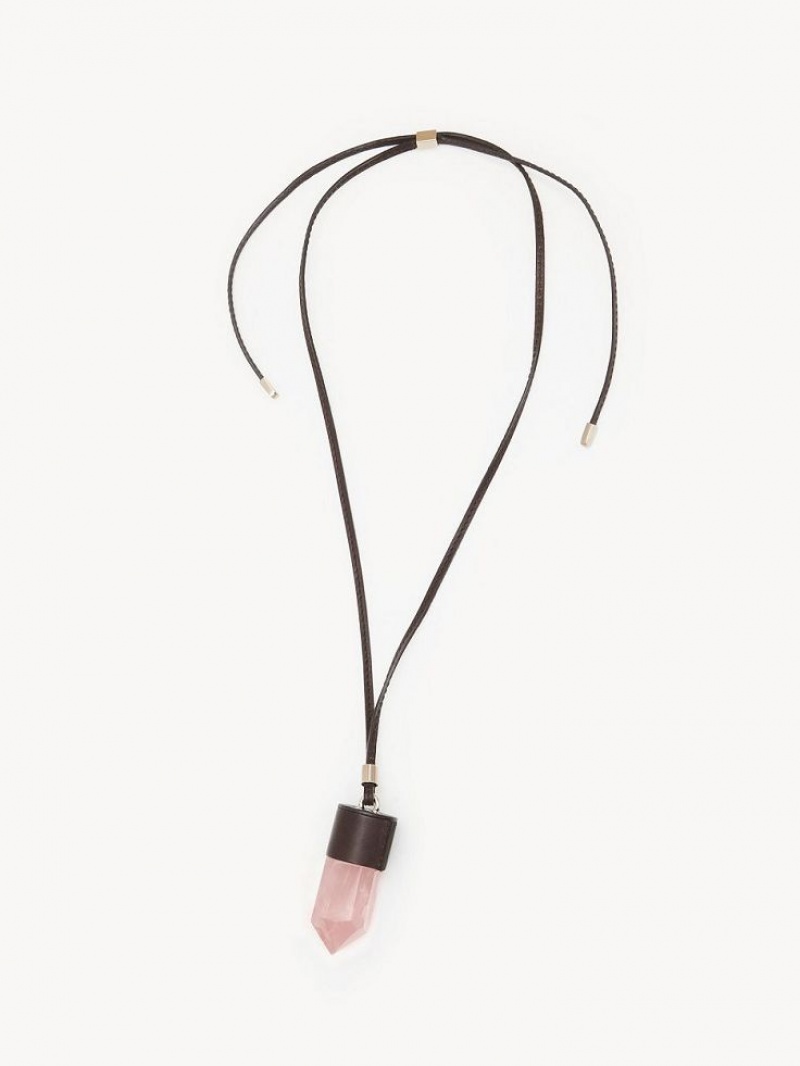 Chloe Jemma Kettingen Bruin Roze | CHE-SR14405