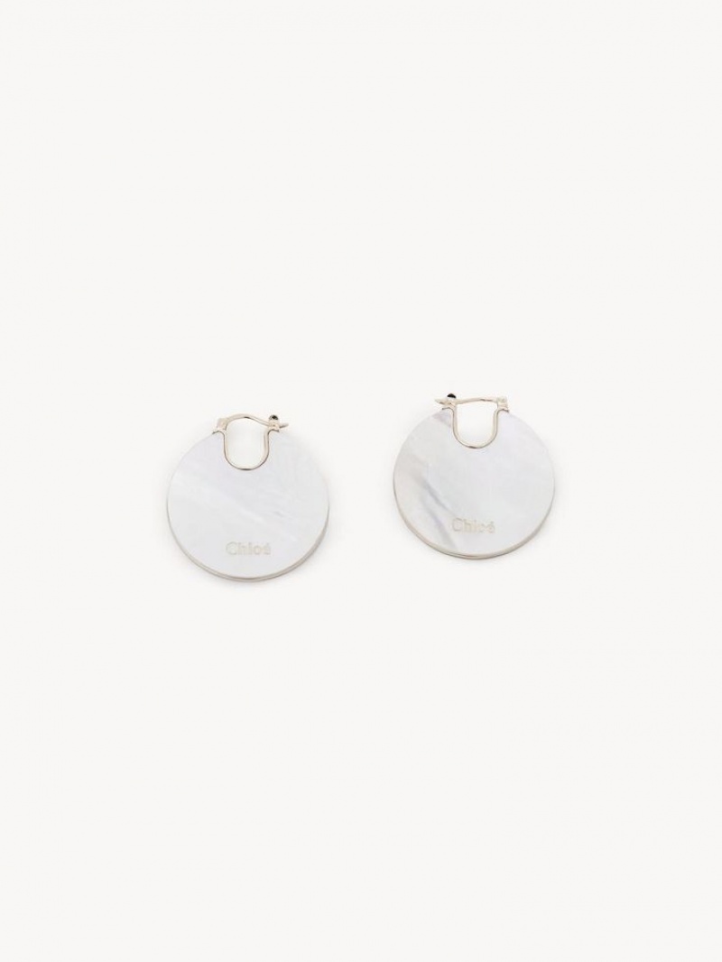 Chloe Jemma Oorbellen Goud Wit | CHE-SR14419