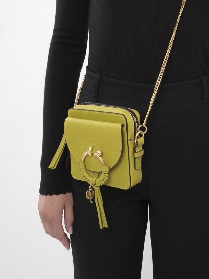 Chloe Joan Camera Mini Tassen Lichtolijfgroen | CHE-SR14757
