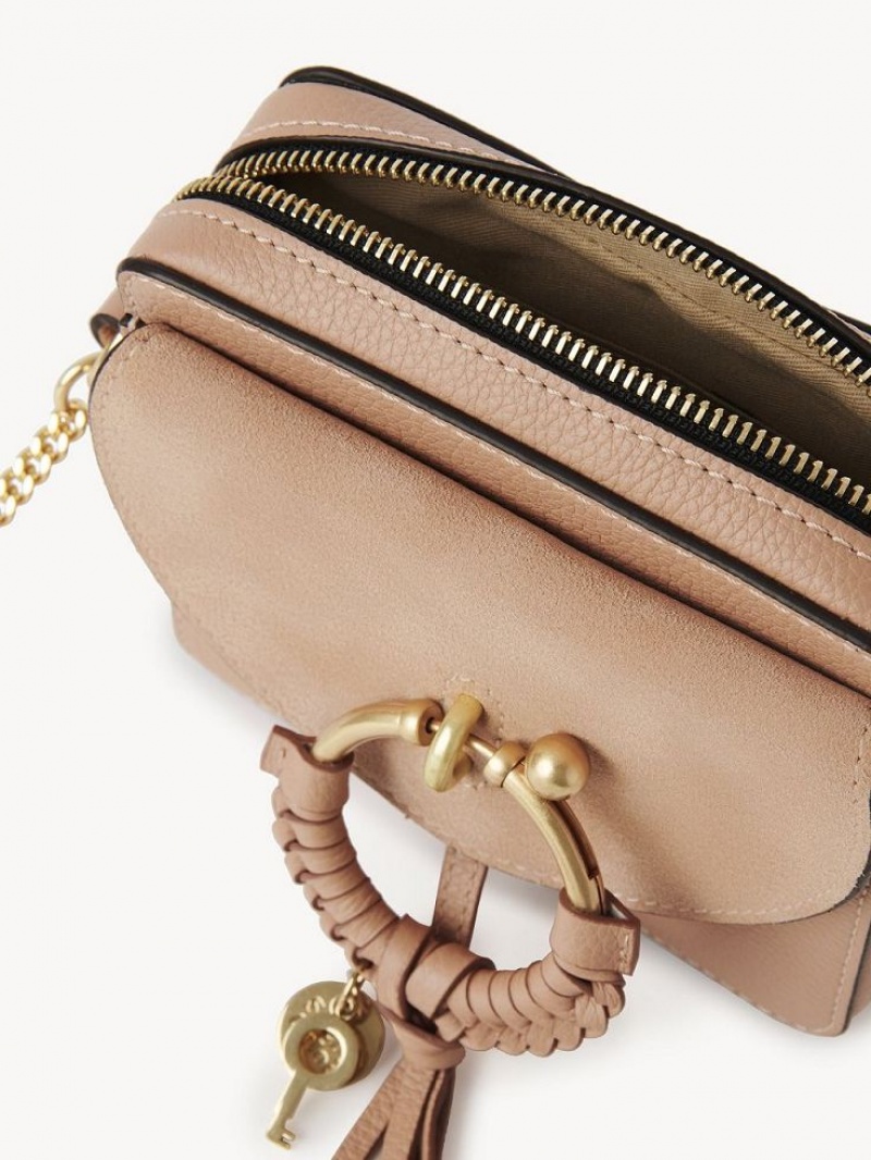 Chloe Joan Camera Schoudertassen Koffie Roze | CHE-SR14612