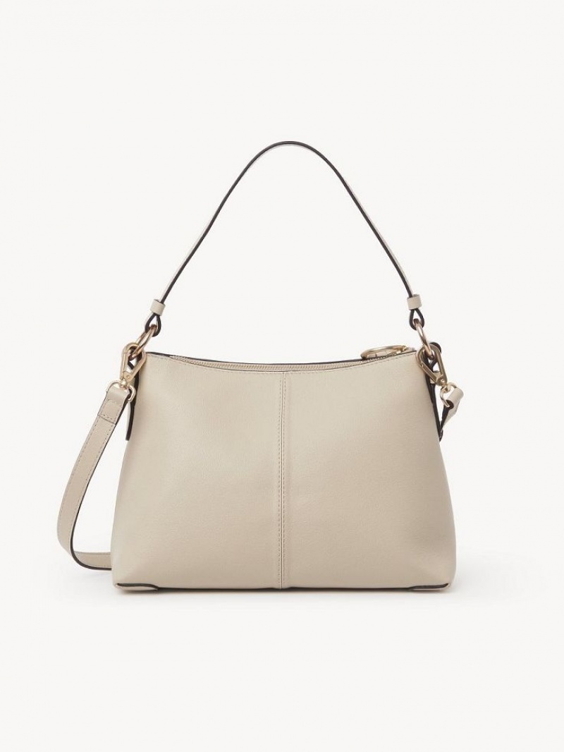 Chloe Joan Small Schoudertassen Beige | CHE-SR14681
