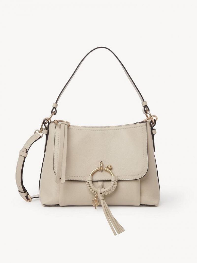 Chloe Joan Small Schoudertassen Beige | CHE-SR14681