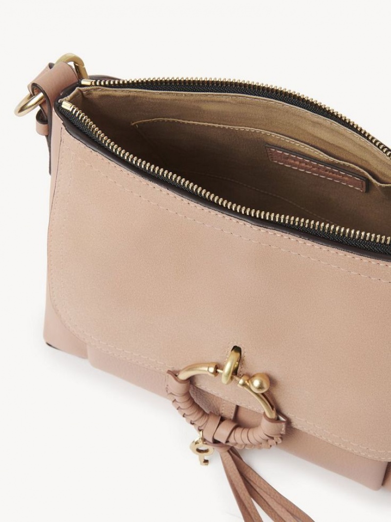 Chloe Joan Small Schoudertassen Koffie Roze | CHE-SR14697