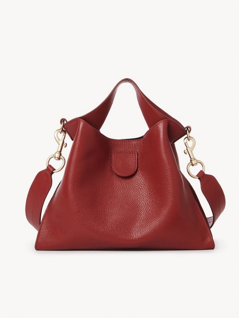 Chloe Joan Small Top Handle Schoudertassen Rood | CHE-SR14601